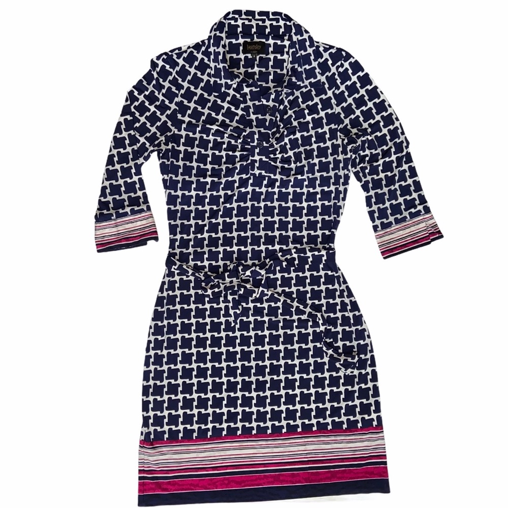 Laundry by Shelli Segal Belted Dress